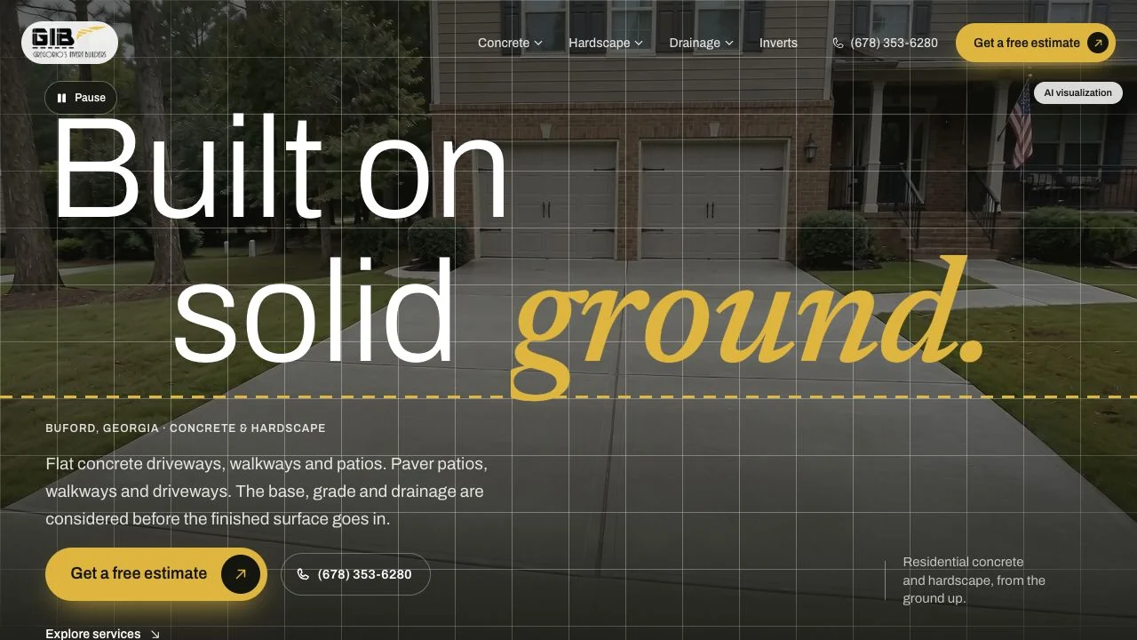 Gregorio’s Builders website design
